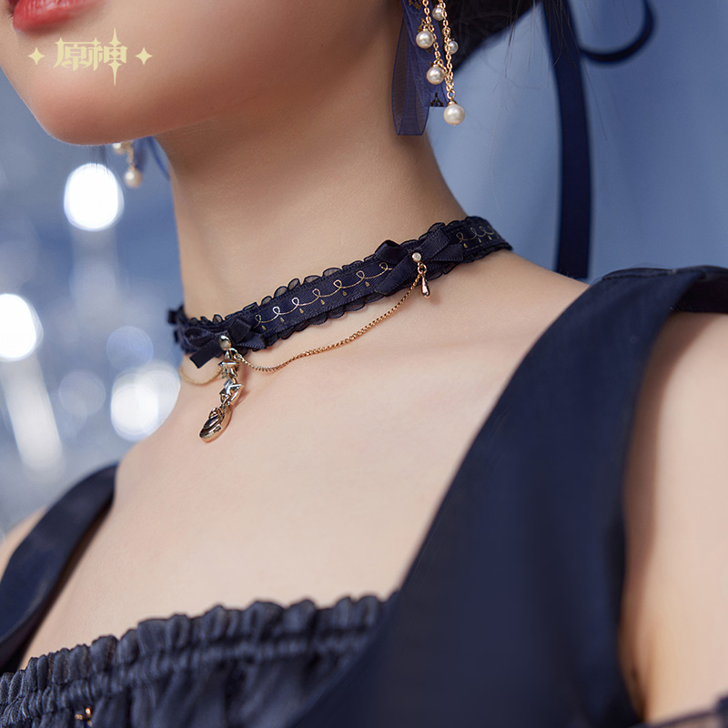 Genshin Impact Furina Themed Impression Choker Necklace & Bracelet - Image 4