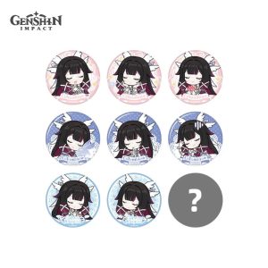 Genshin Impact Blessing of the New Moon Series Double-Shine Badge Blind Box