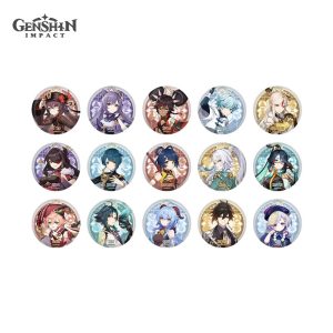 Genshin Impact Liyue Harbor Theme Series Character Badges
