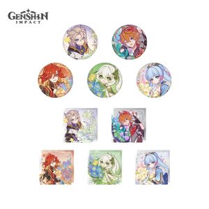 Genshin Impact Messages of Fragrant Flowers Series - Character Badges & Acrylic Blocks