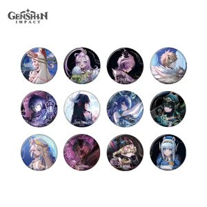 Genshin Impact Song of the Blessing of the Welkin Moon Series Tinplate Badge